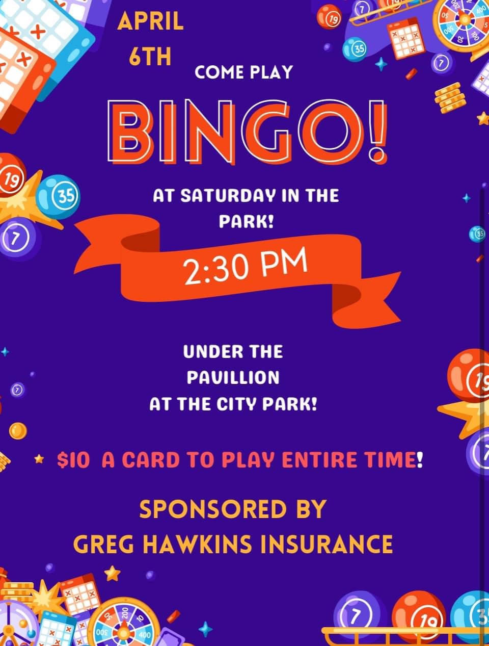 Bingo in the Park Bingo in the Park