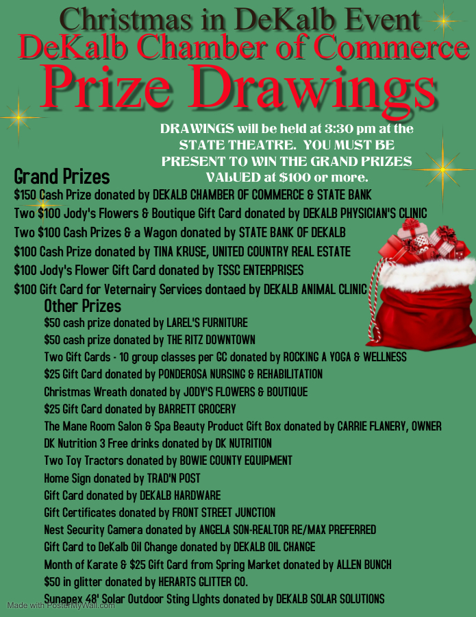 Christmas in DeKalb Prizes 3 Christmas in DeKalb Prizes 3