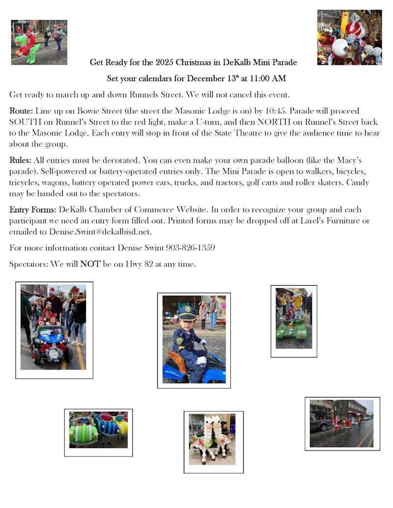 2025 Christmas in Dekalb Poster