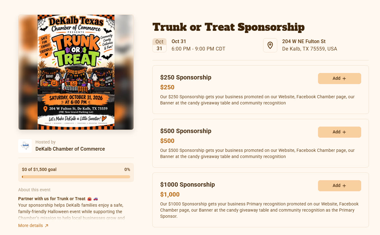 Zeffy 2026 Tunk Sponsorships Zeffy 2026 Tunk Sponsorships