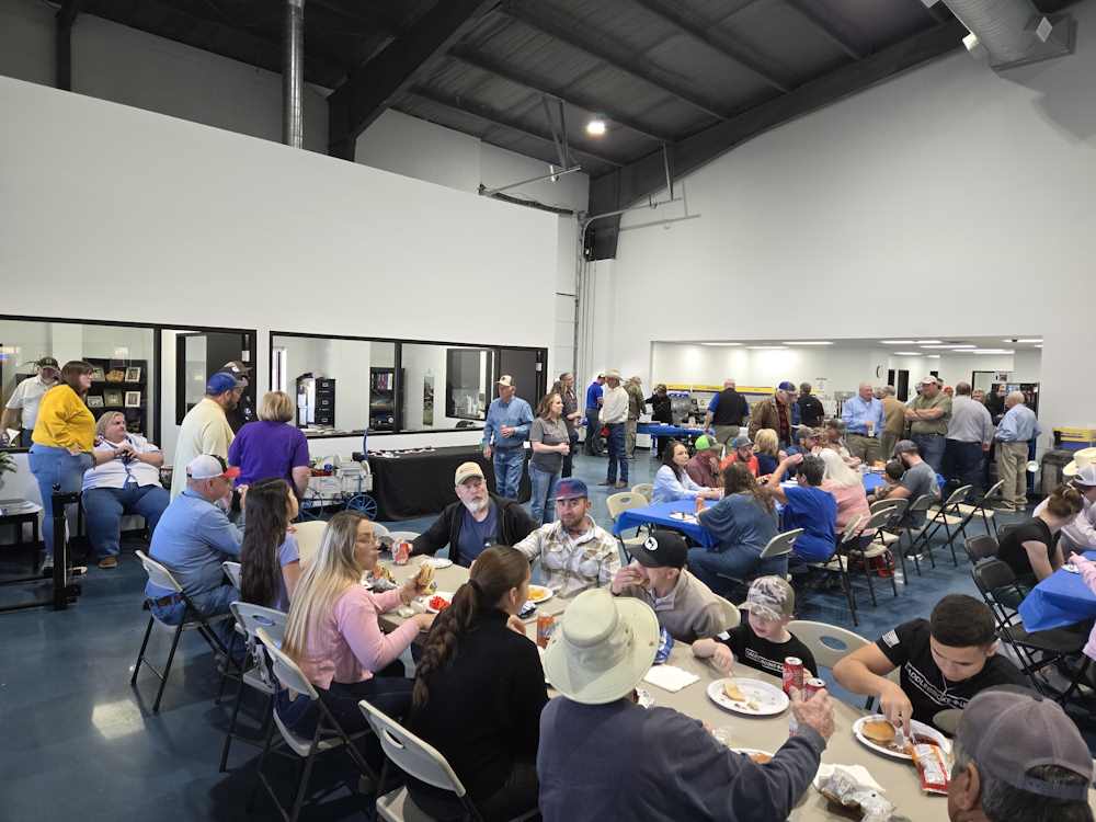 Crowd for the Nor-Tex Ribbon Cutting