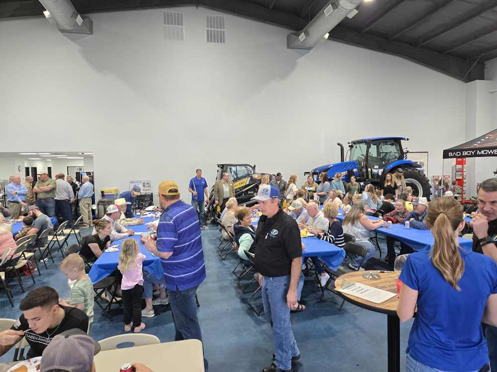 Crowd for the Nor-Tex Ribbon Cutting