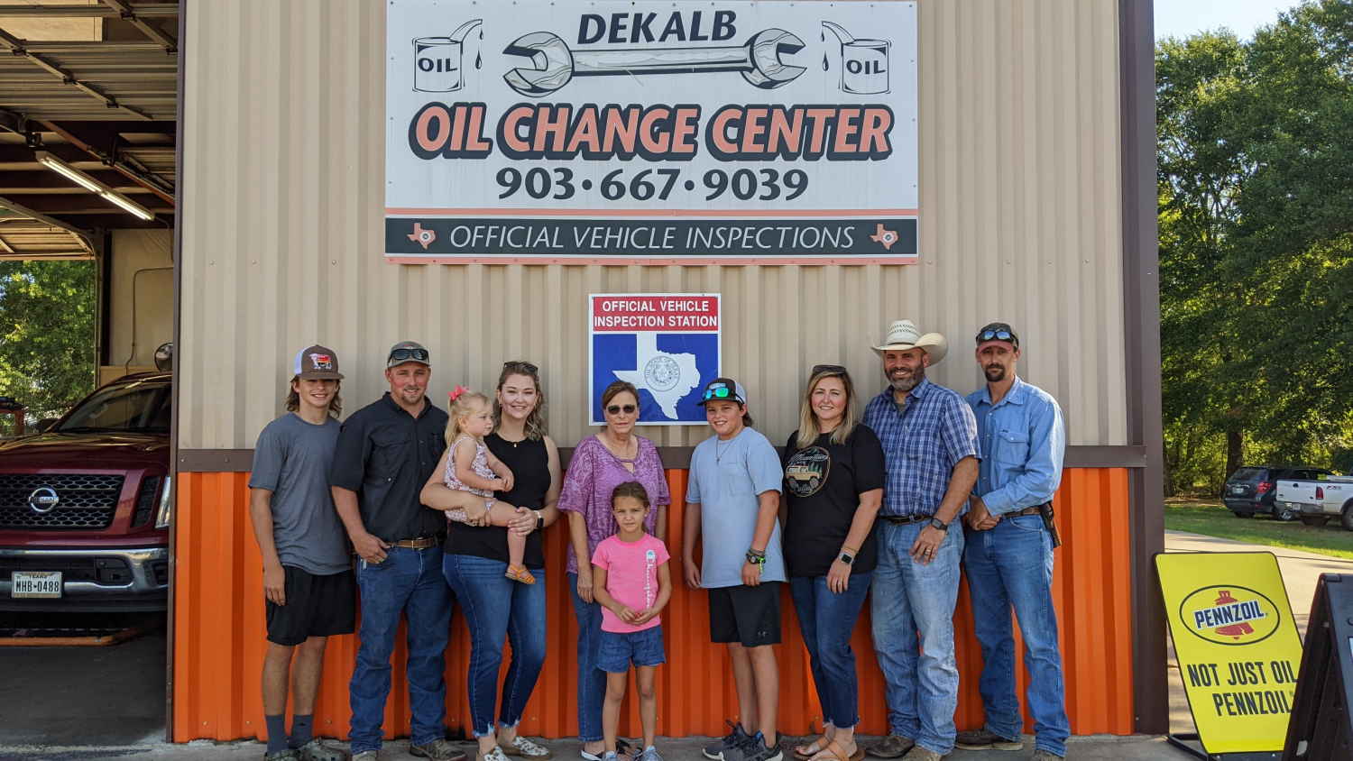 The pride of the business - the family that makes it all possible!!