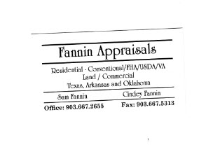 Fannin Appraisals