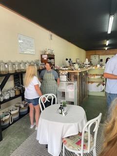 Janine with a customer